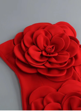 VALENTINA ROSIE ROSE RED FLOWER BANDAGE