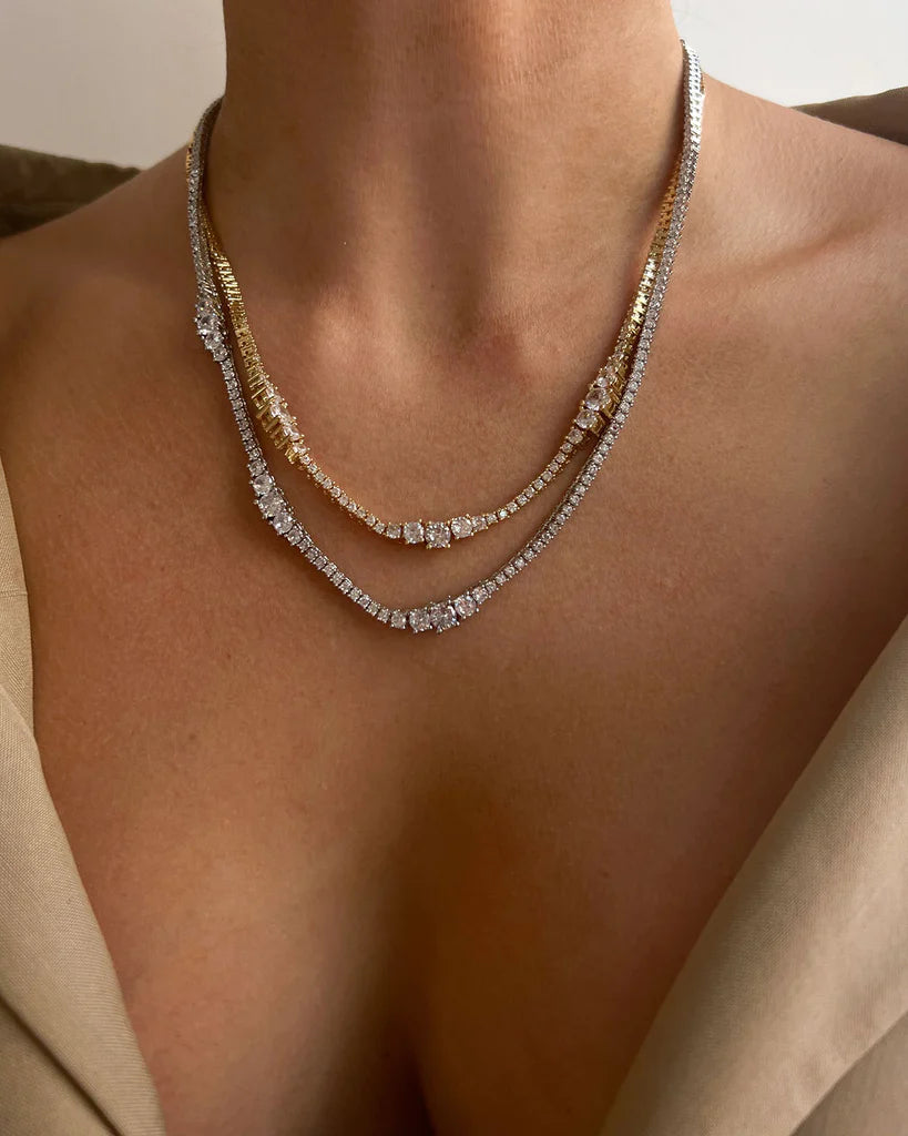 Ballier Necklace Silver | Tennis Necklace | Private Label Styles