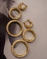 Triple Pave Hoops Gold | Triple Pave Earrings | Private Label Styles