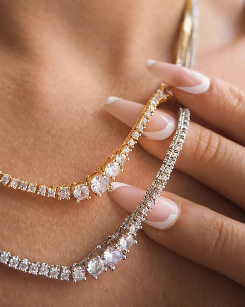 Ballier Necklace Silver | Tennis Necklace | Private Label Styles