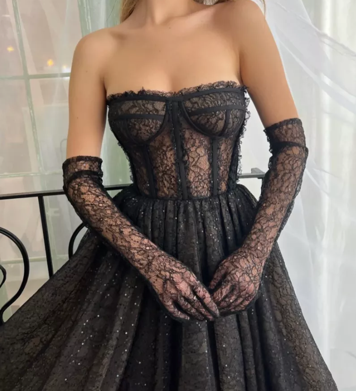 Black Bridesmaids Dress | Black Sparkle Dress | Private Label Styles