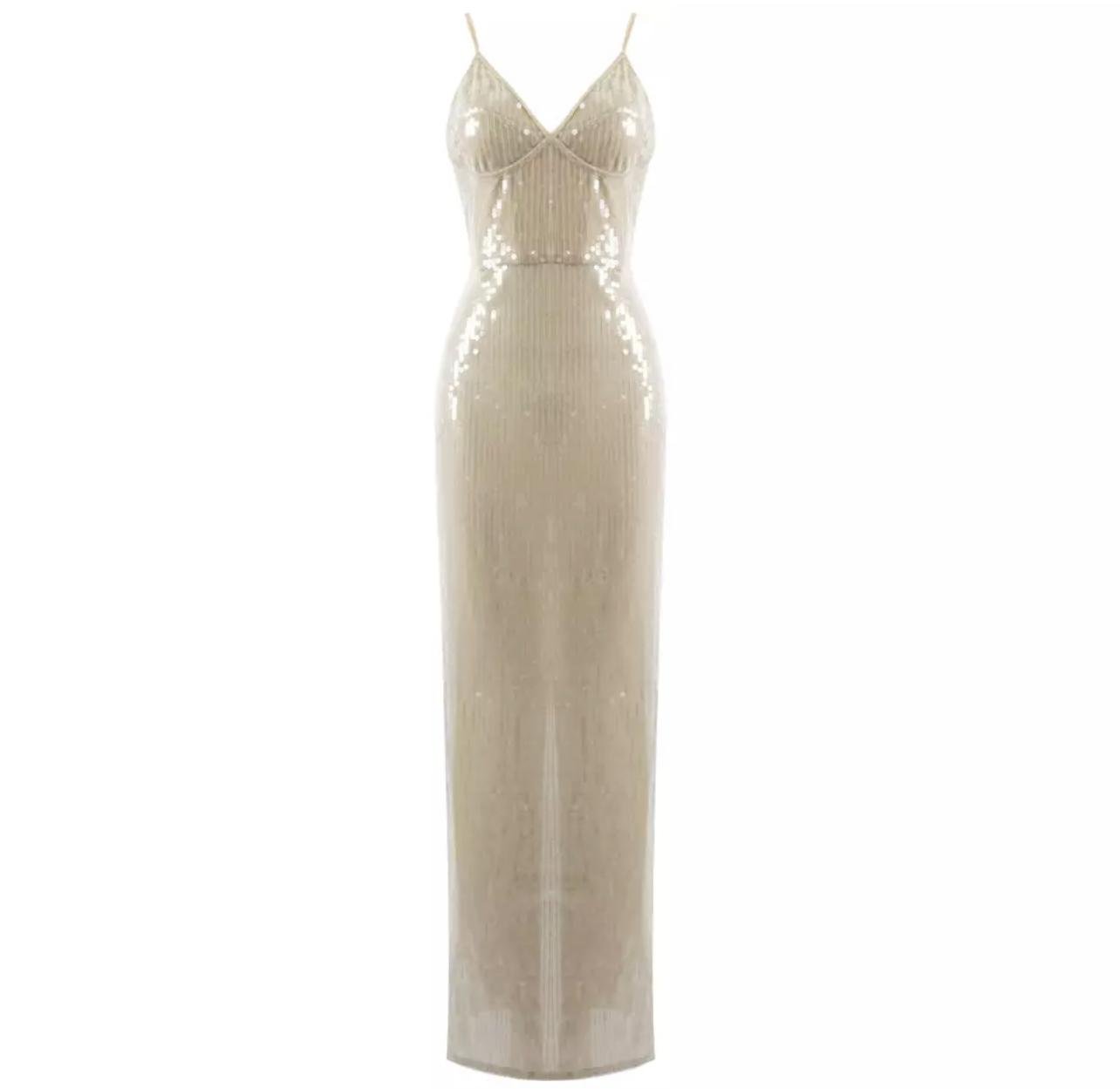 Athena Maxi Dress In Gold | Athena Long Dress | Private Label Styles