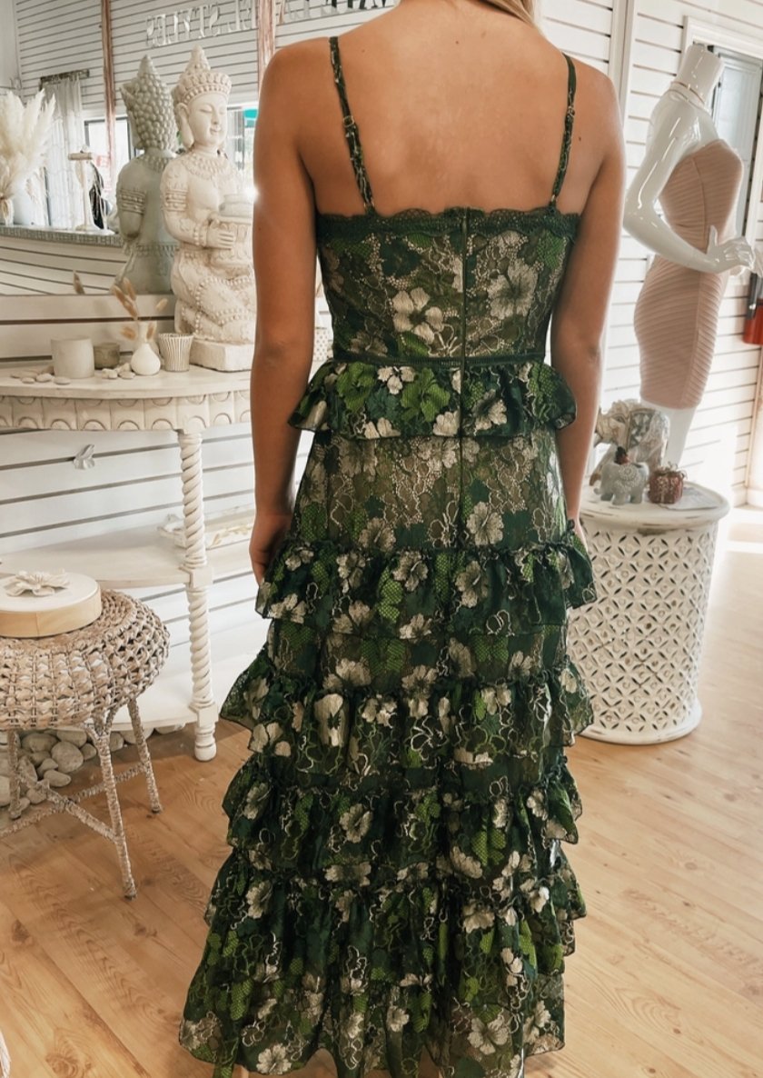 Stunning Frill Long Dress |  Stunning Dress | Private Label Styles.