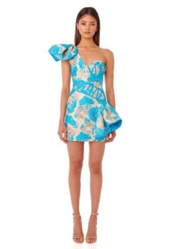 One Sleeve flower bomb Dress | Mini Bomb Dress | Private Label Styles