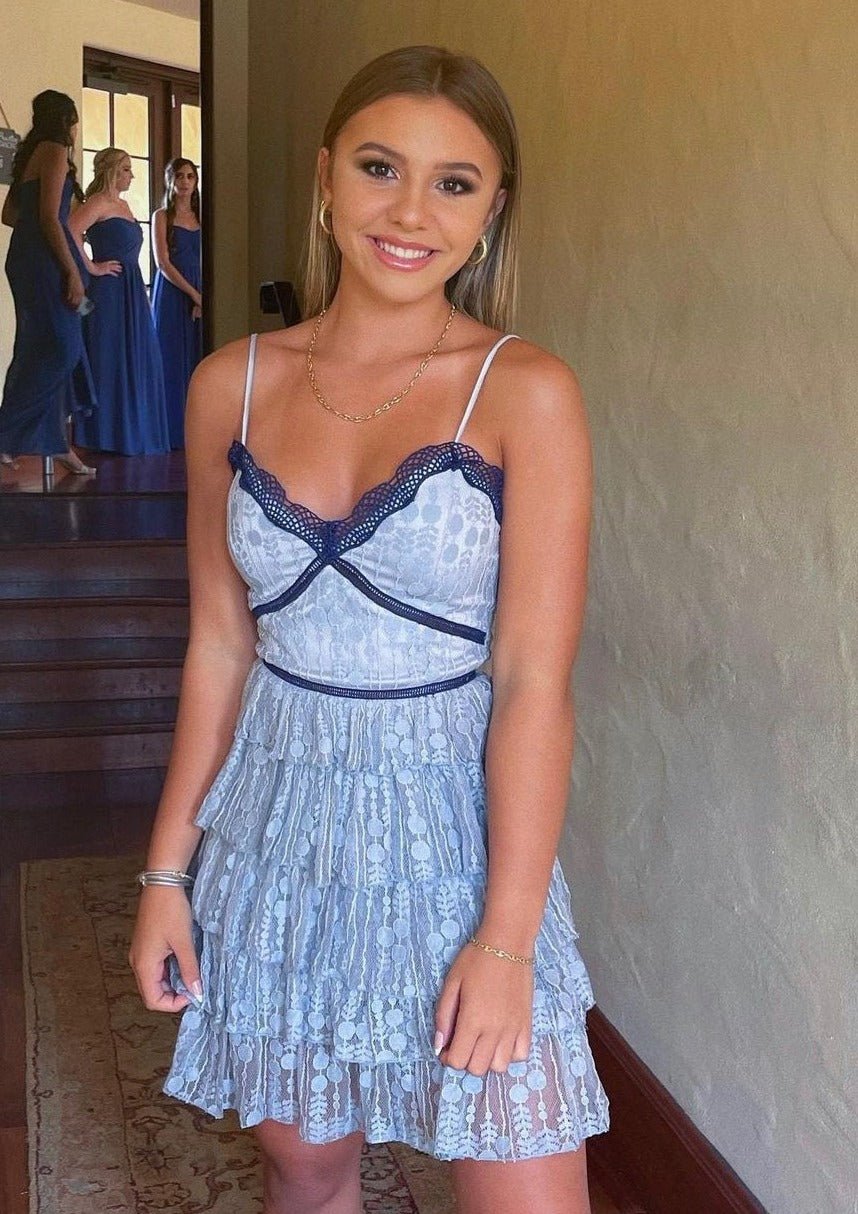 French Lace Ties Mini Dress | Mini Dress | Private Label Styles