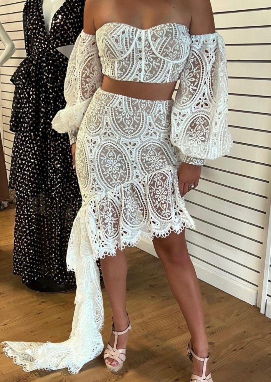 Savanna Bottom Lace Skirt | Cream Lining Dress | Private Label Styles