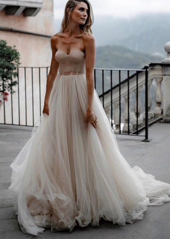 Champagne Wedding Dress | Boho Bride Dress | Private Label Styles 16W Champagne Wedding Dress | Boho Bride Dress | Private Label Styles 16W