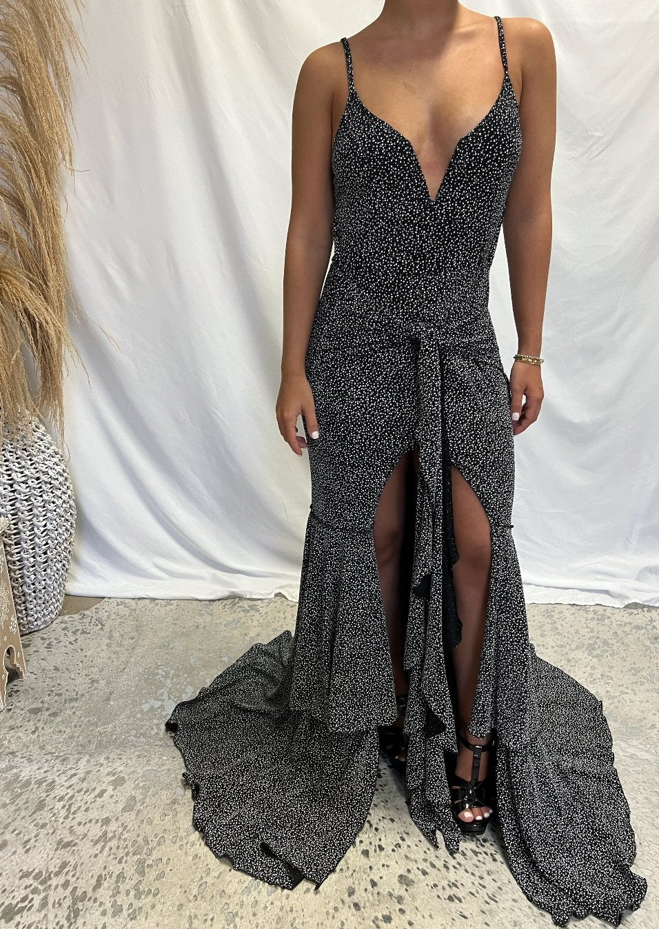 Ray Dress Statement Formal Dress with Slit | Private Label Styles.