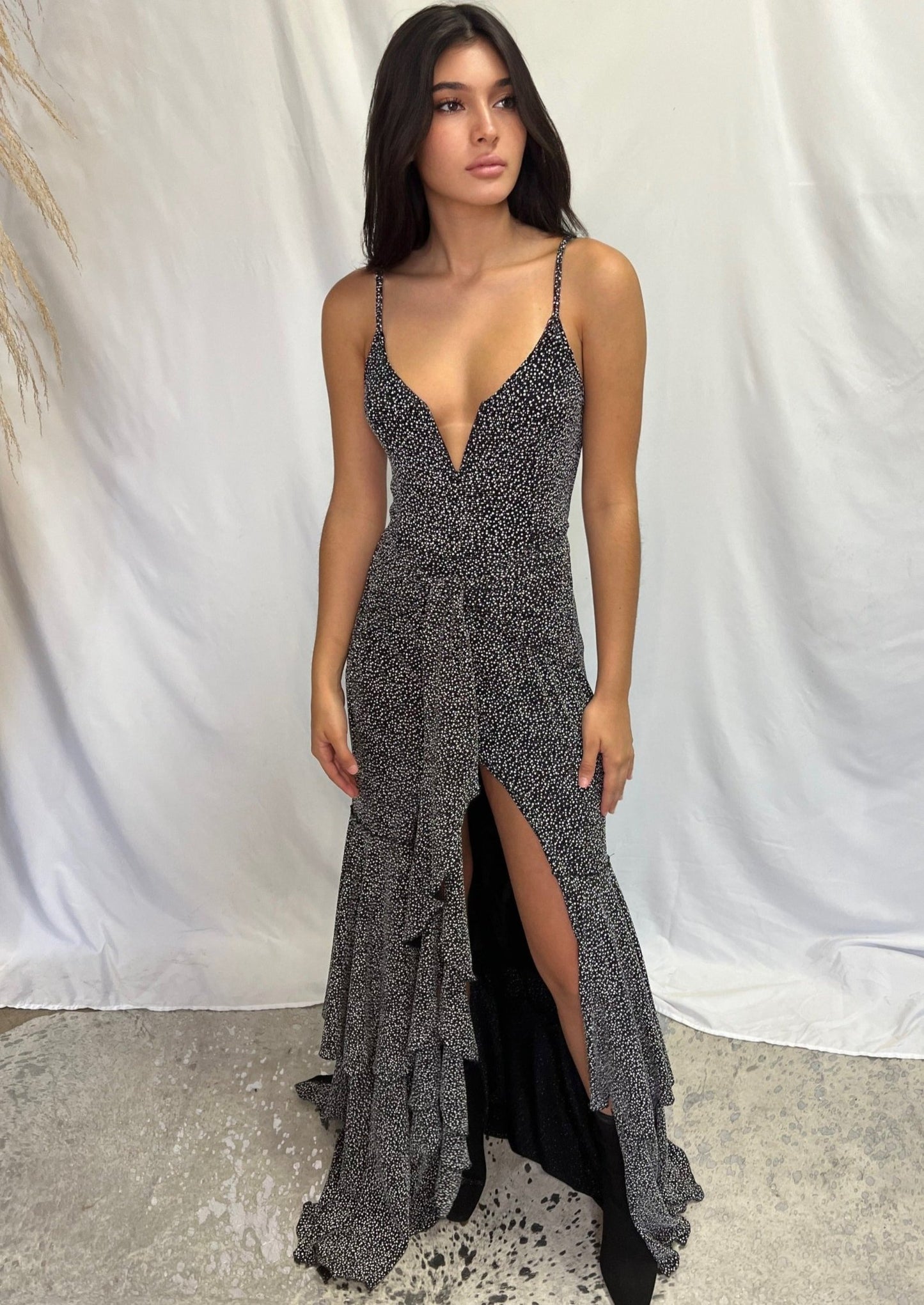 Ray Dress Statement Formal Dress with Slit | Private Label Styles.