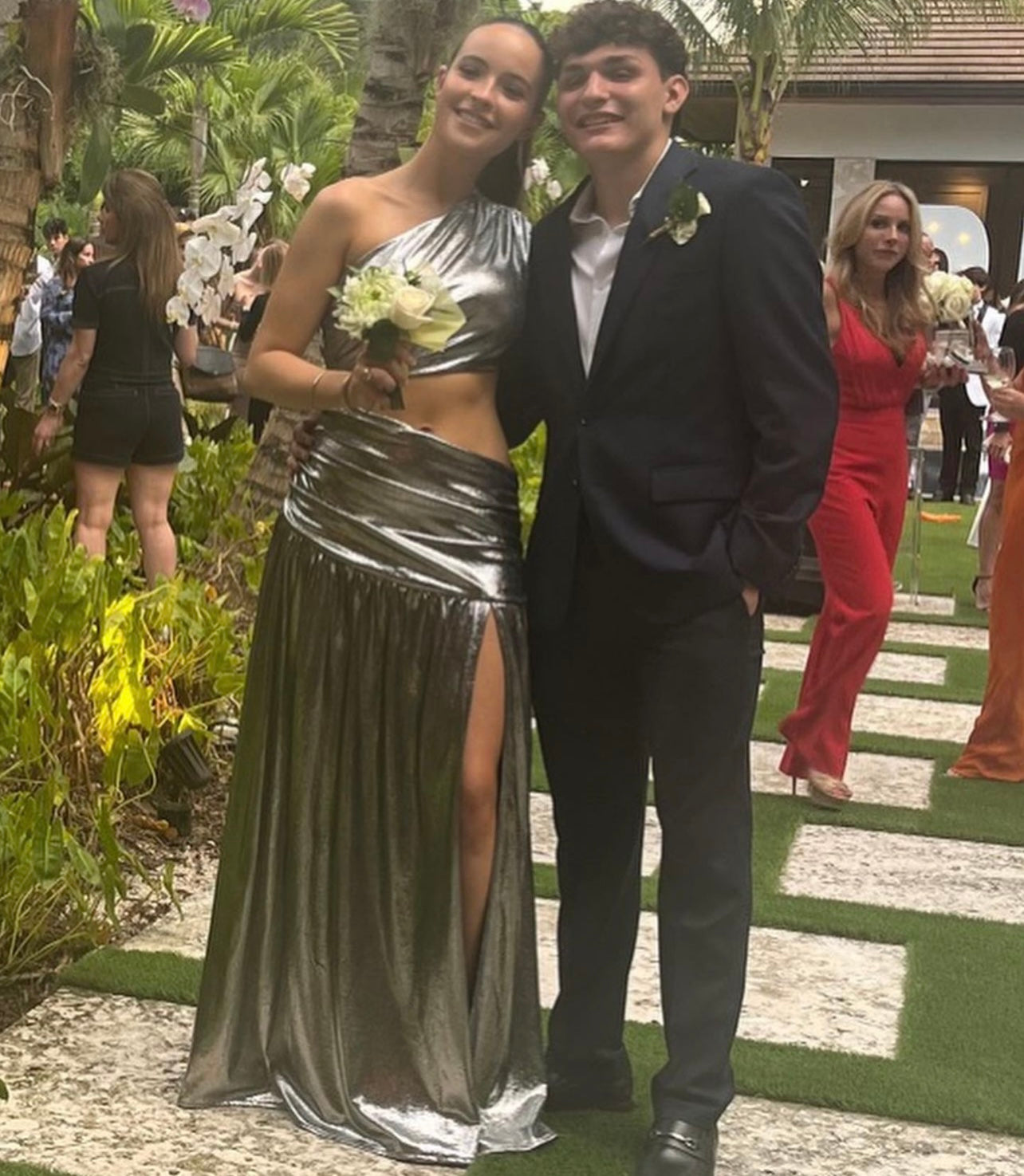 Metallic Silver Cutout Formal Dress | Private Label Styles