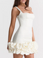 Ruched Mini Dress | Ivory Mini Dress | Private Label Styles