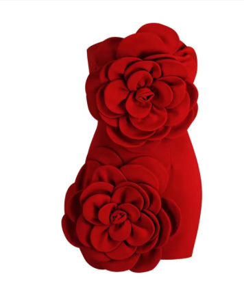 VALENTINA ROSIE ROSE RED FLOWER BANDAGE