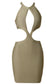 Cutout Grecian Neck Sleeveless Dress | Private Label Styles