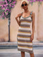 Striped Tie Shoulder Cover Up Dress | Private Label Styles