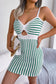 Striped Cutout Spaghetti Strap Knit Dress | Private label Styles