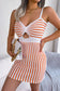 Striped Cutout Spaghetti Strap Knit Dress | Private label Styles