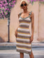 Striped Tie Shoulder Cover Up Dress | Private Label Styles