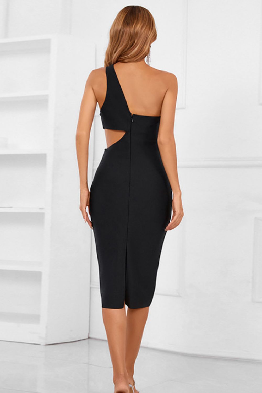 One Shoulder Cutout Bandage Dress | Private Label Styles