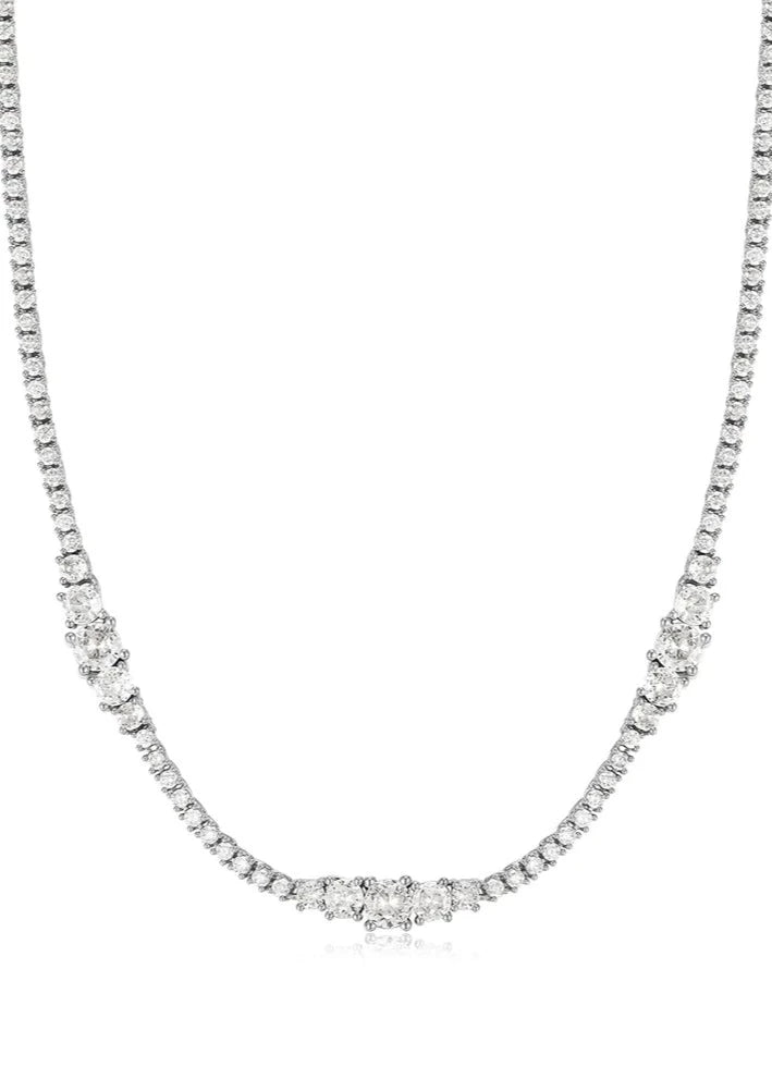 Ballier Necklace Silver | Tennis Necklace | Private Label Styles