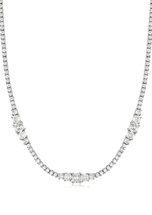 Ballier Necklace Silver | Tennis Necklace | Private Label Styles