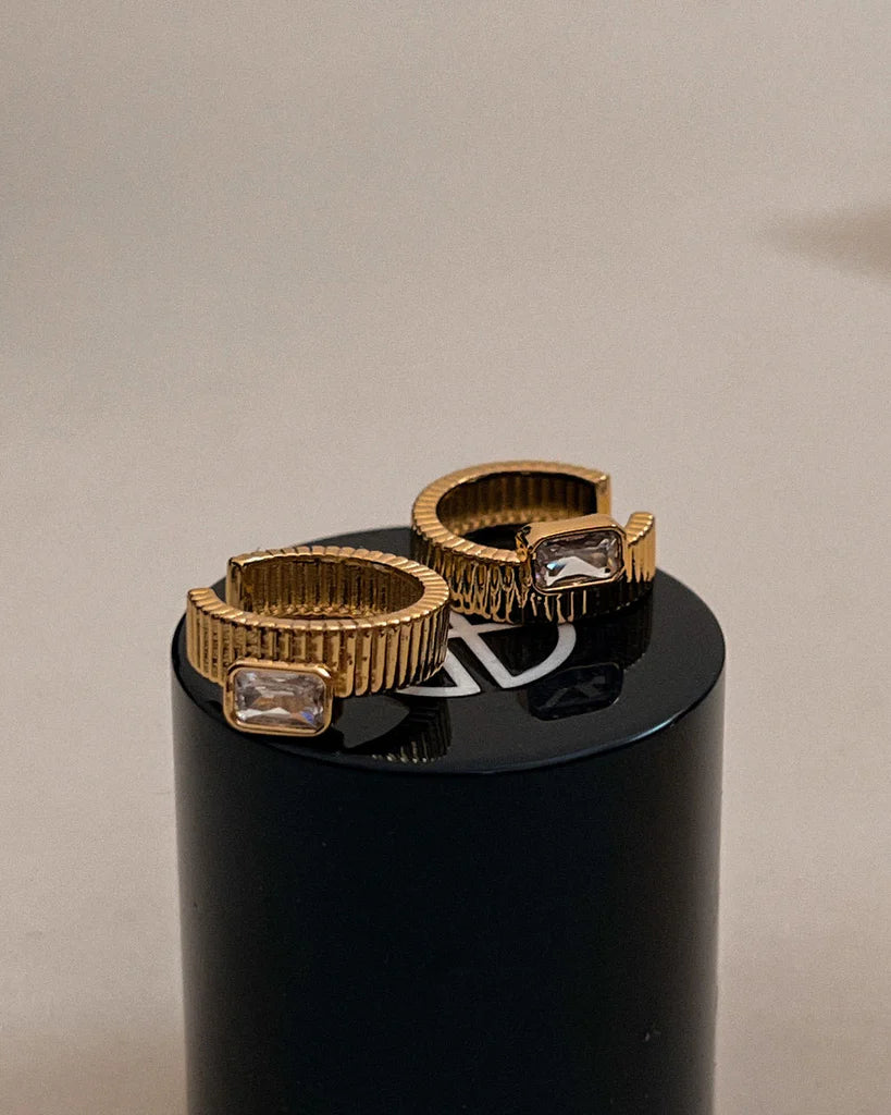  Ridged Ear Cuff Gold | Francois Ear Cuff Gold | Private Label Styles