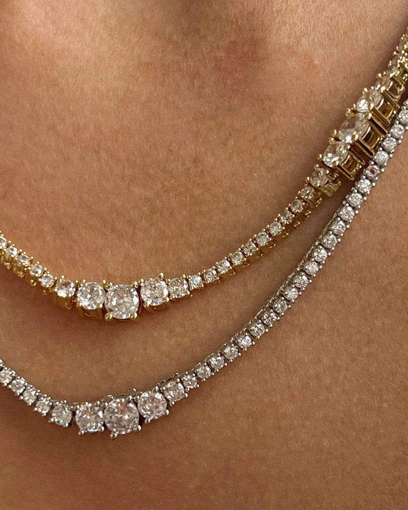Tennis Necklace Women's | Ballier Necklace | Private Label Styles