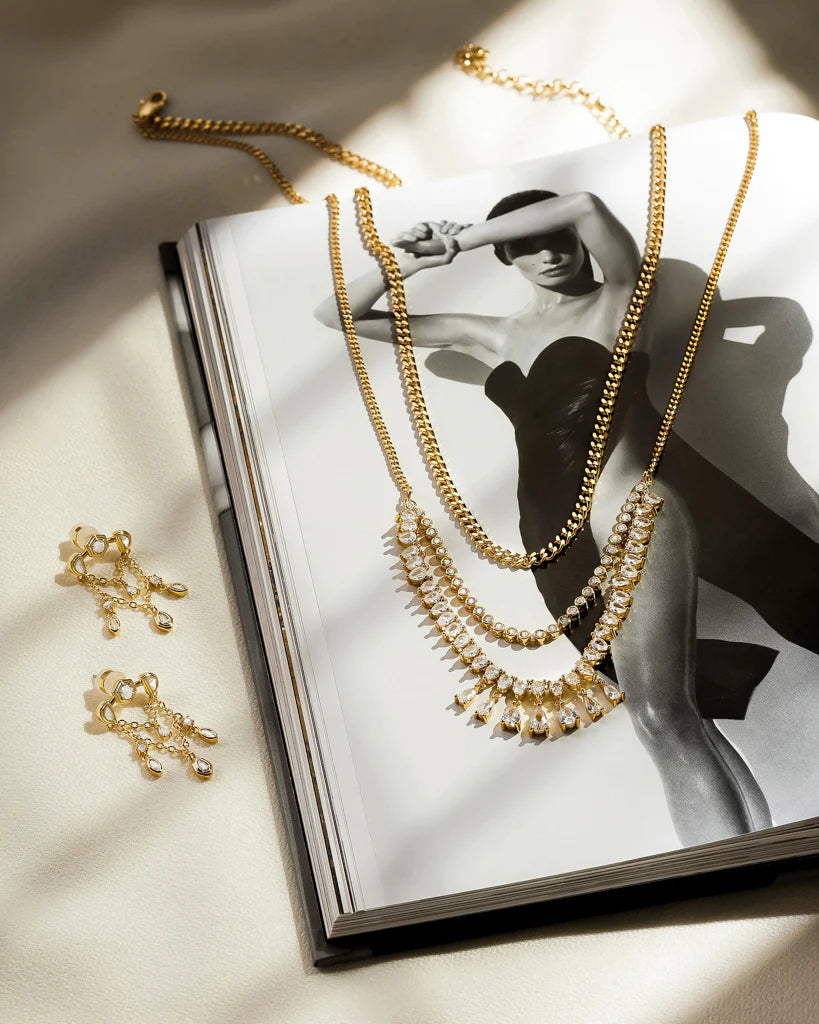 Shaker Statement Necklace | Layered Necklace | Private Label Styles