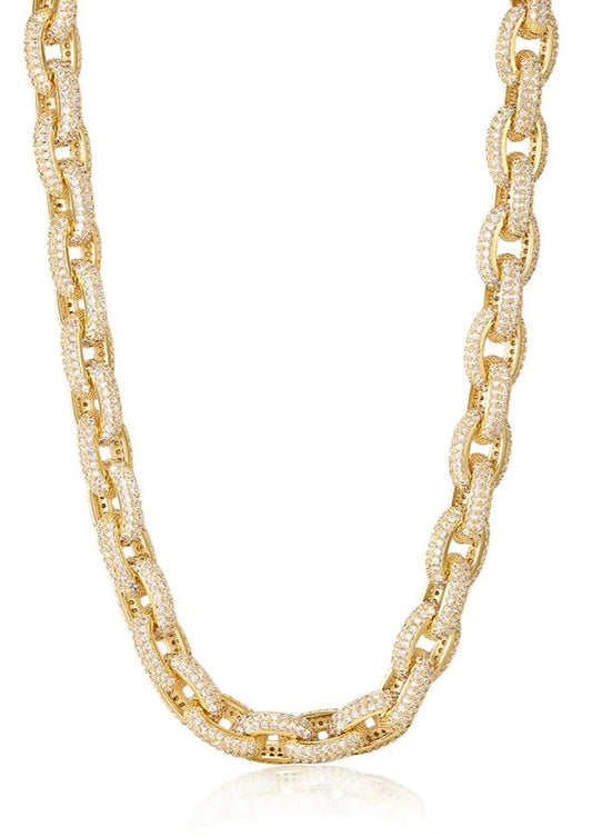 Ozzie Chain Necklace | Pave Chain Necklace | Private Label Styles