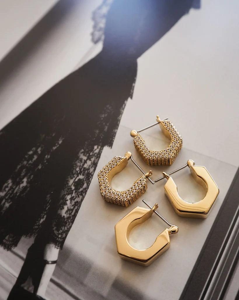 HEX BOLT HUGGIES- GOLD - PRIVATE LABEL STYLES