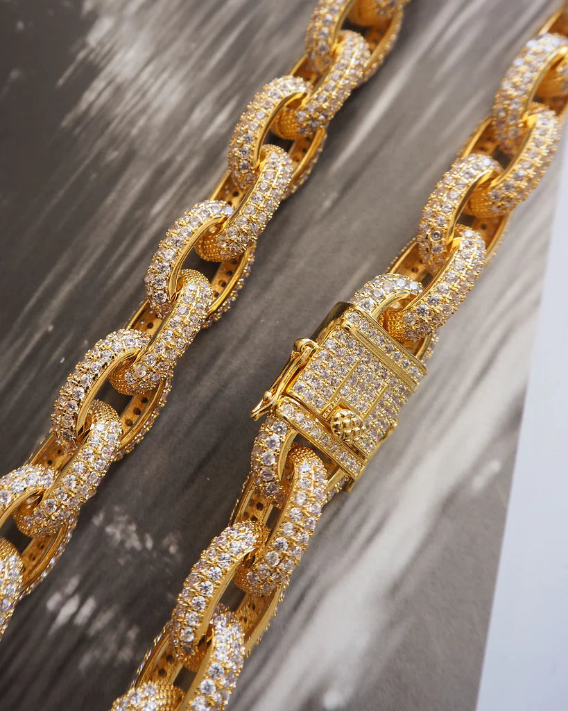 Ozzie Chain Necklace | Pave Chain Necklace | Private Label Styles