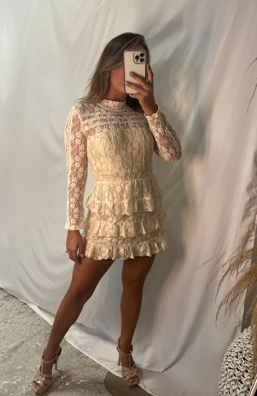 Genesis Lace Long Sleeve Mini Dress | Private Label Styles