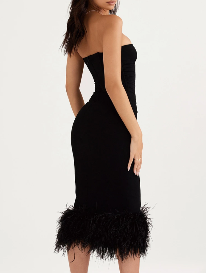 Sierra Black Bandage Midi | Midi Dress | Private Label Styles