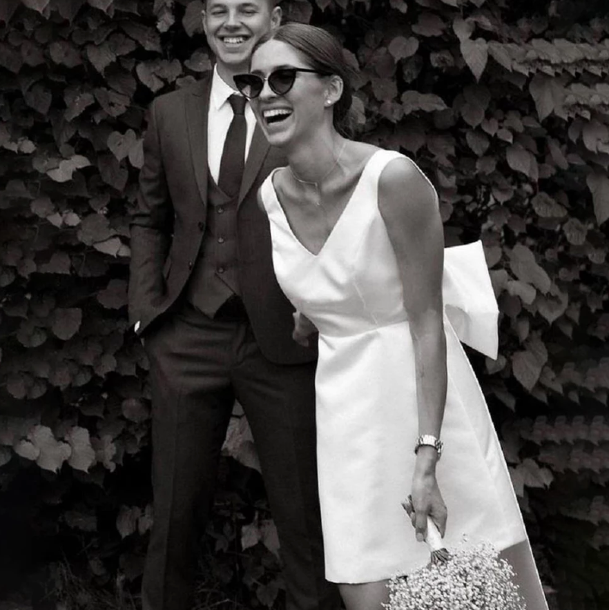  Mini Bow Wedding Dress | Mini Wedding Dress | Private Label Styles