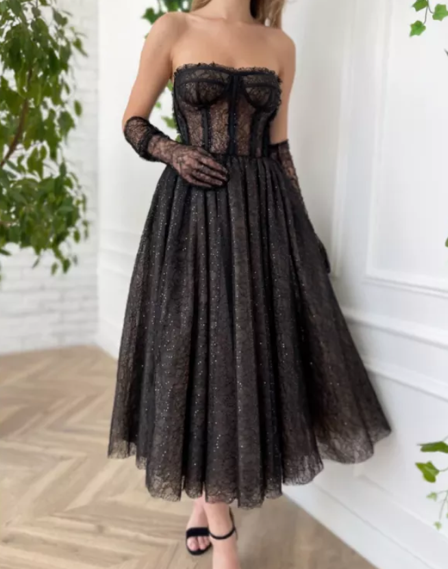 Black Bridesmaids Dress | Black Sparkle Dress | Private Label Styles
