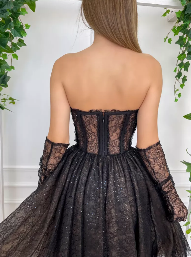 Black Bridesmaids Dress | Black Sparkle Dress | Private Label Styles
