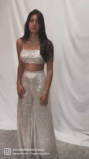 Glam Set Sequins Two Piece | Giltz Two Piece Set | Private Label Style