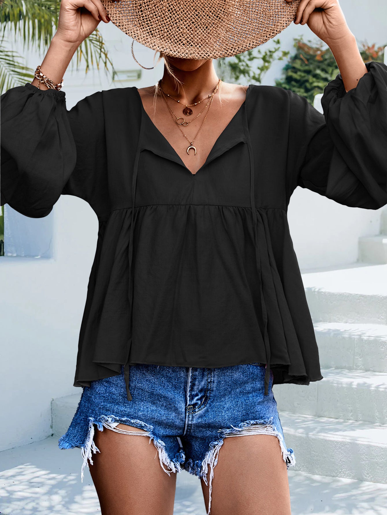 Puff Sleeve Shirt | Babydoll Blouse | Private Label Styles