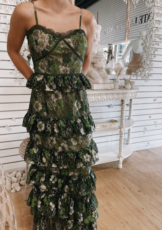 Stunning Frill Long Dress |  Stunning Dress | Private Label Styles.