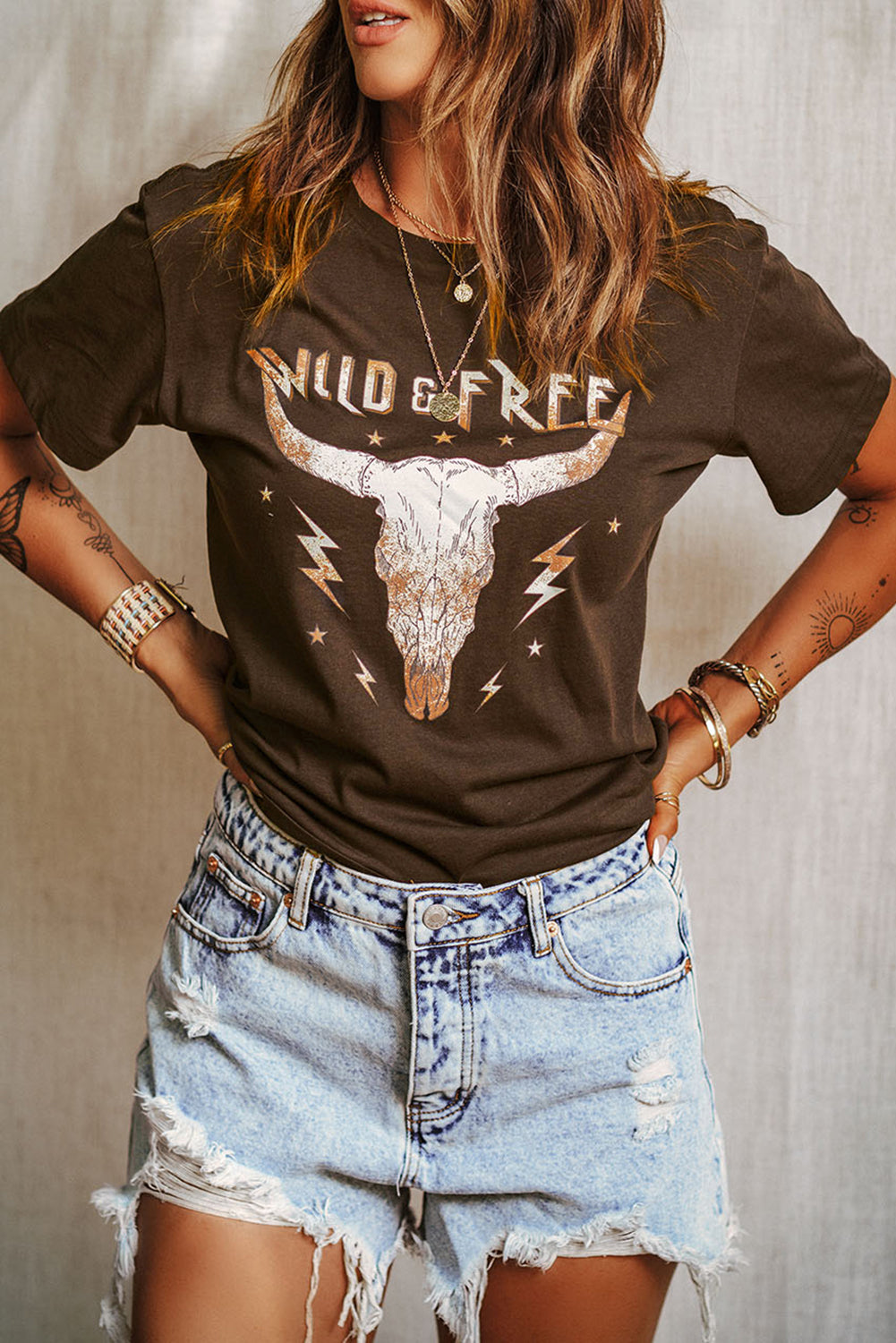 WILD FREE Animal Graphic Tee - PRIVATE LABEL STYLES