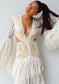 White Lace With Metallic Gold Lining Dress | Private Label Styles