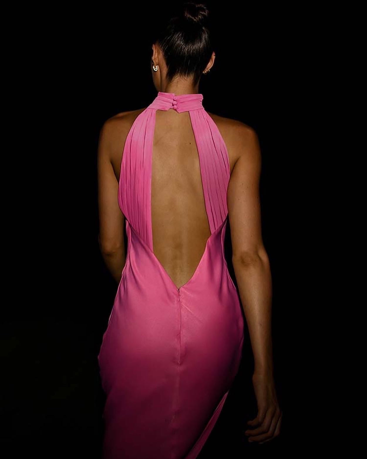 Barbie Satin Silk Midi Dress | Barbie Silk Dress | Private Label Styles