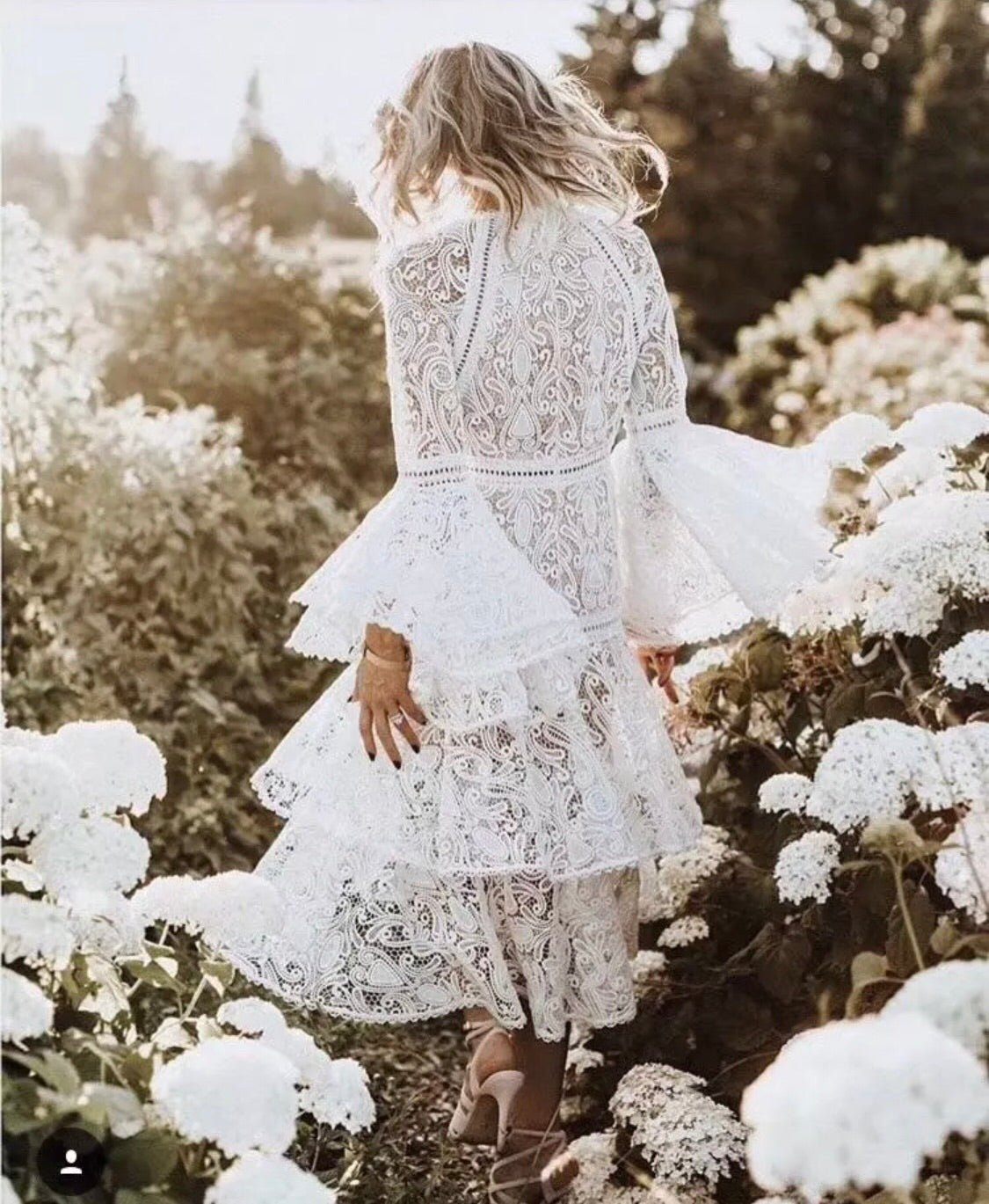 Ivanka Cotton Lace Double Layer Dress In White | Private Label Styles