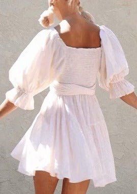 Lexi Chiffon Mini Dress In White | Private Label Styles