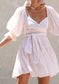 Lexi Chiffon Mini Dress In White | Private Label Styles