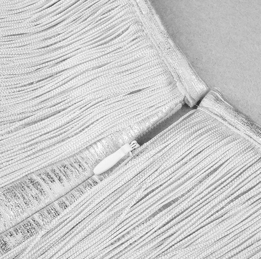 Cotton Bandage Dress In Silver | Private Label Styles