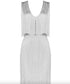 Cotton Bandage Dress In Silver | Private Label Styles