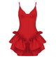 Ruffle Red Bodycon Bandage Dress | Mini Dress | Private Label Styles