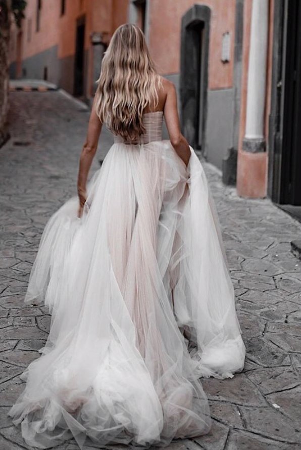 Champagne Wedding Dress | Boho Bride Dress | Private Label Styles