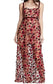  Red Print Maxi Dress | Red Spring Long Dress | Private Label Styles