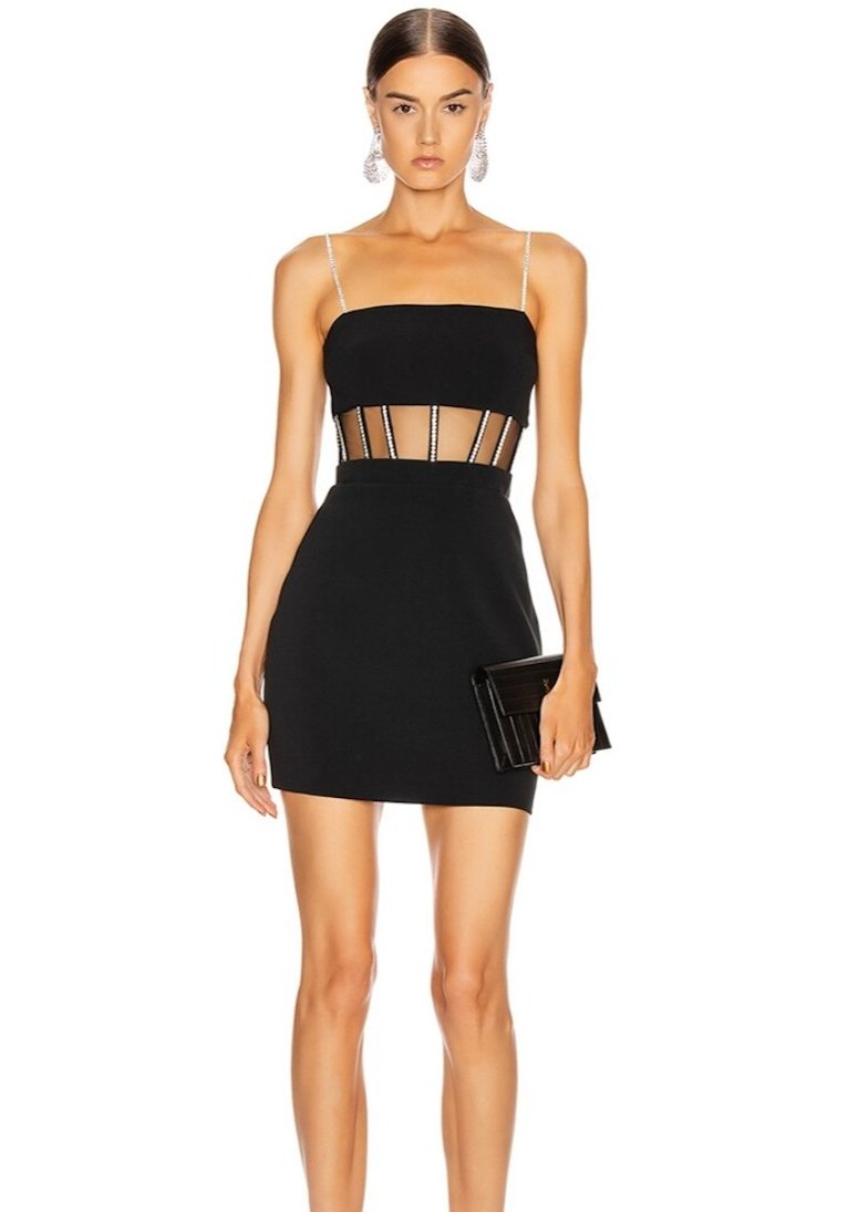 Stones Mini Dress In Black | Bandage Mini Dress | Private Label Styles